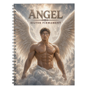 Caderno Espiral Anjo Céu Prateado Cinema Sombrio