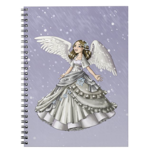 Caderno Espiral Anjo da neve (Frente)