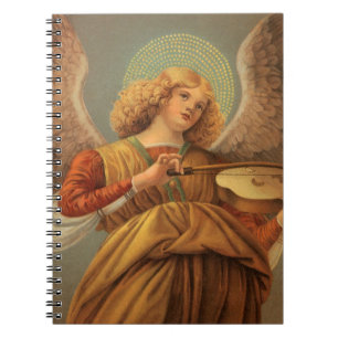 Caderno Espiral Anjo da Renascença Tocando Violino Melozzo da Forl