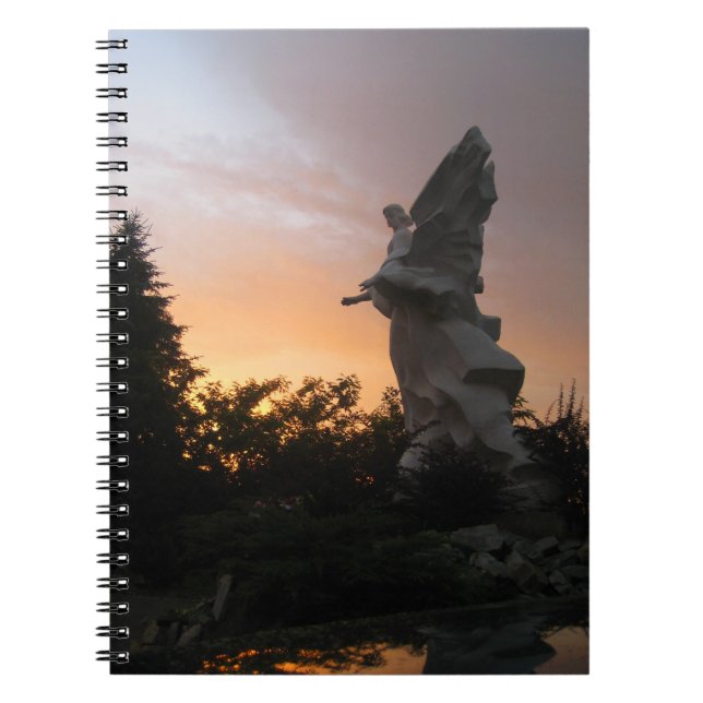 Caderno Espiral Anjo do por do sol - Ucrânia (Frente)