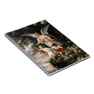 Caderno Espiral Anjo Guardião Vintage Imprimível por Plockhorst