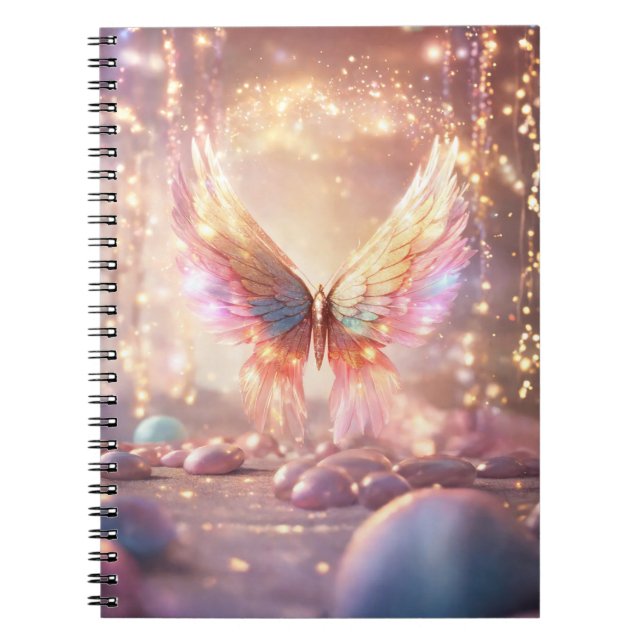 Caderno Espiral Anjo Magnético - Lente (Frente)