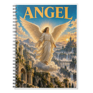 Caderno Espiral Anjo, Monstro de Fantasia Gótica