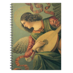 Caderno Espiral Anjo Músico, Melozzo da Forli, Arte Renascentista