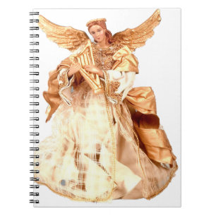 Caderno Espiral Anjo que joga a harpa