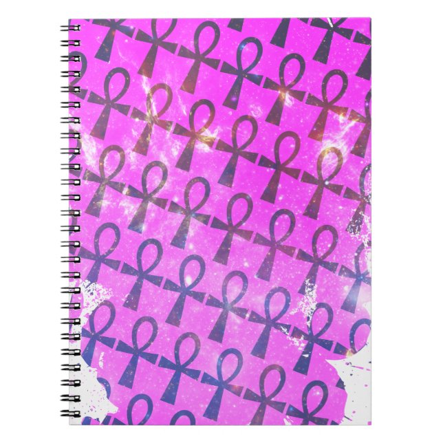 Caderno Espiral Ankh Pattern (Frente)