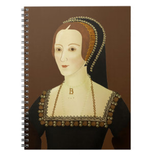 Caderno Espiral Anne Bolena - ilustração histórica