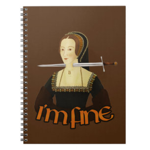 Caderno Espiral Anne Boleyn - Estou bem