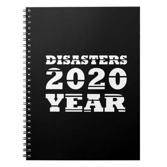 Caderno Espiral ano das catástrofes de 2020 (Frente)
