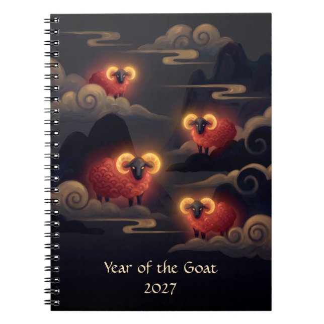 Caderno Espiral Ano do Bode 2027 (Frente)