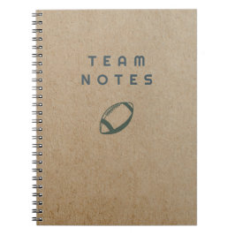 Caderno Espiral Anotações de Equipe - Futebol Americano