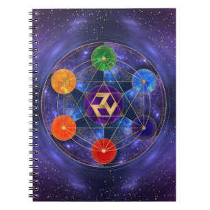 Caderno Espiral Antahkarana em Ornamento Geométrico Sagrado - Nebu