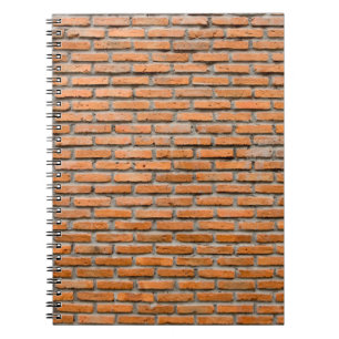 Caderno Espiral Antecedentes da velha vintage brick wallaging, ant