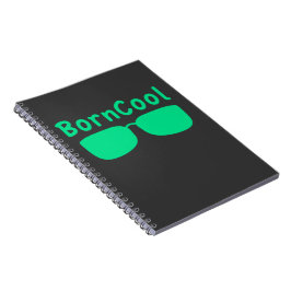 Caderno Espiral Anteckningsbok med BornCool-tryck