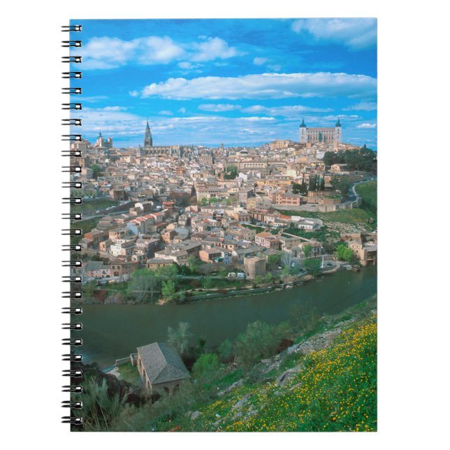 Caderno Espiral Antiga cidade de Toledo, Espanha. (Frente)