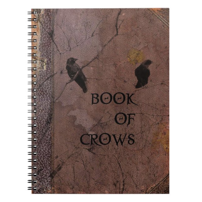 Caderno Espiral Antigo Livro De Corvos (Frente)