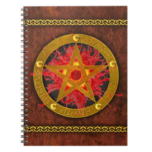 Caderno Espiral Antigo Tome Místico de Feitiços e Poções Mági
