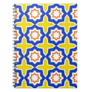 Caderno Espiral Antigos azulejos portugueses. Azulejos azuis e ama