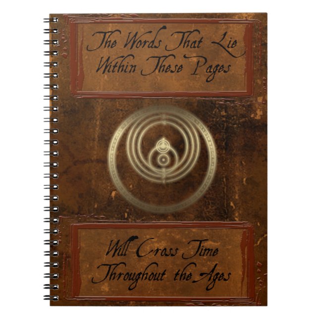 Caderno Espiral Antigos tempos do notebook espiral (Frente)