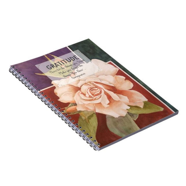 Caderno Espiral Antiguidade Rosa Gratidão (Lado Direito)