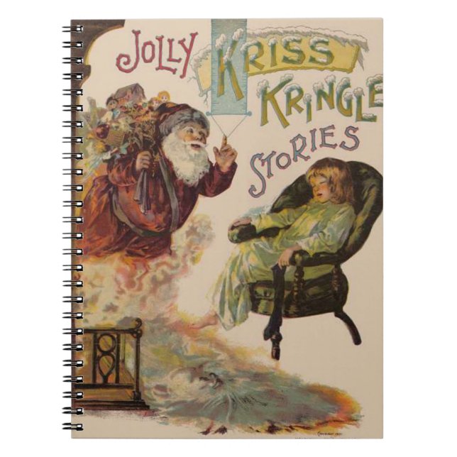 Caderno Espiral Antique Kris Kringle Sanga Claus (Frente)
