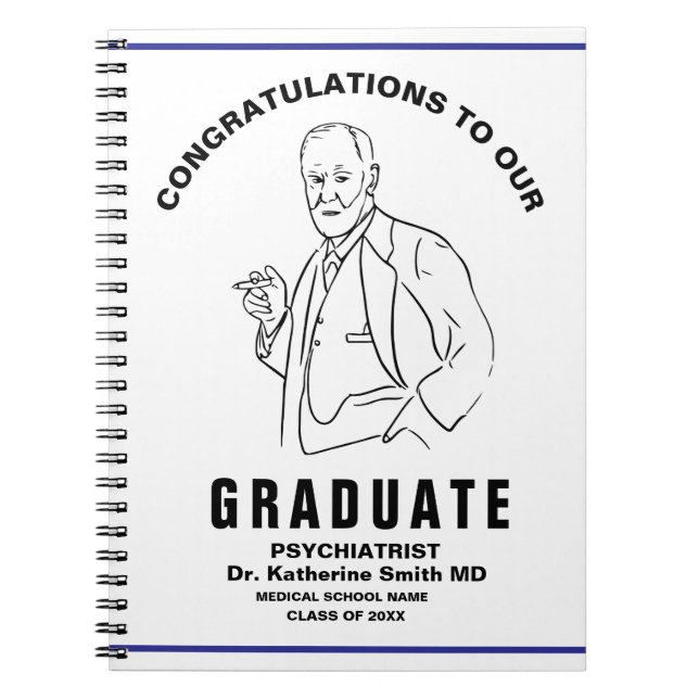 Caderno Espiral ANTISTRESS Freud Psychiatry Therapy MENTAL Health (Frente)