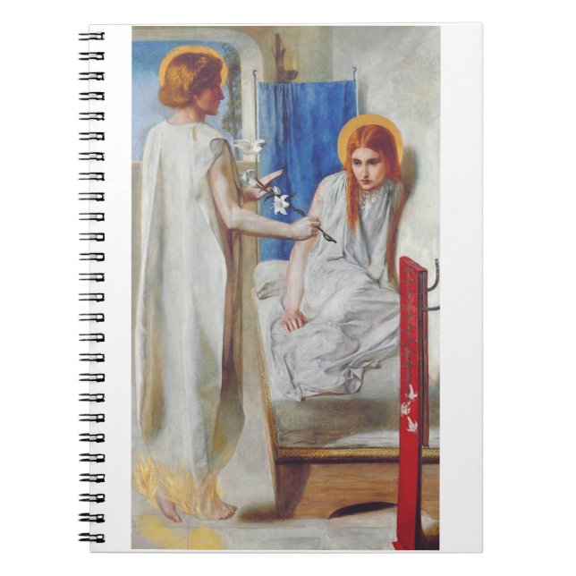 Caderno Espiral Anunciação de Dante Gabriel Rossetti (Frente)
