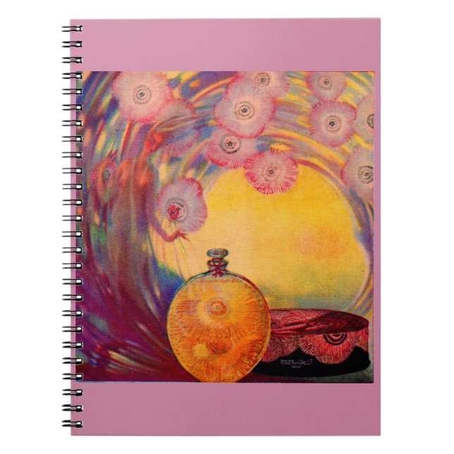 Caderno Espiral Anúncio de perfume Roger & Gallet 1927 (Frente)