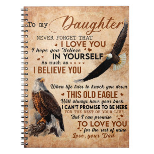 Caderno Espiral Ao Meu Presente, Pai E Filha, Eagle Lover