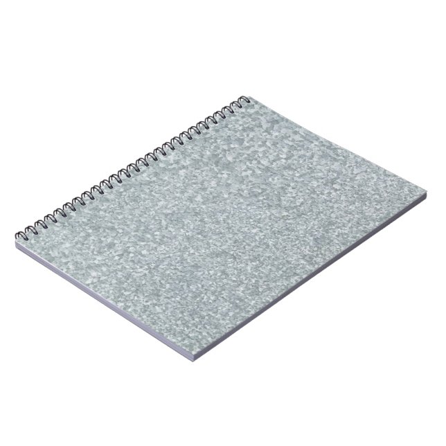 Caderno Espiral Aparência de metal galvanizado (Left Side)