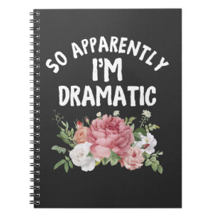 Caderno Espiral Aparentemente sou a Rainha do Drama Dramática Div