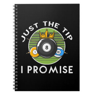 Caderno Espiral Apenas a Ponta Eu Prometo Bilhar