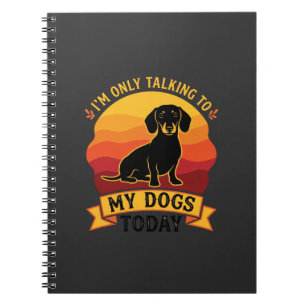 Caderno Espiral Apenas Cães Falantes Hoje Cachorro Sol