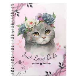 Caderno Espiral Apenas Gatos De Amor