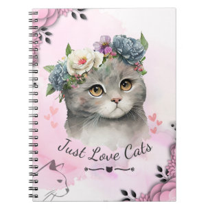 Caderno Espiral Apenas Gatos De Amor