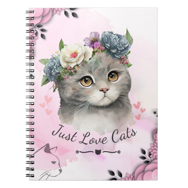 Caderno Espiral Apenas Gatos De Amor (Frente)