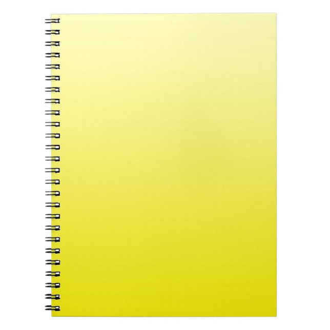 Caderno Espiral APENAS gradientes de COR - limão (Frente)