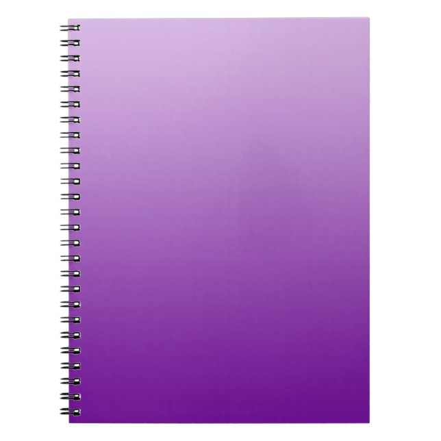 Caderno Espiral APENAS gradientes de COR - roxo (Frente)