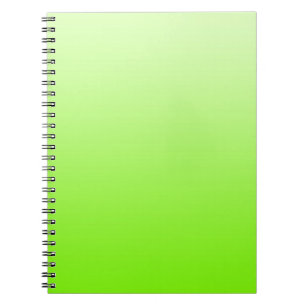 Caderno Espiral APENAS gradientes de COR - verde neon