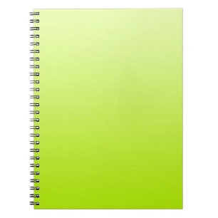 Caderno Espiral APENAS gradientes de COR - verde primavera