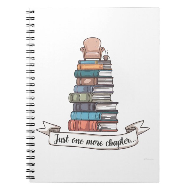 Caderno Espiral Apenas Mais Um Capítulo - Design do Livro Cozy (Frente)