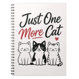 Caderno Espiral Apenas Mais Um Gato Citação Divertida de Amante de