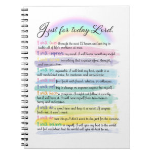 Caderno Espiral Apenas por hoje, Senhor 