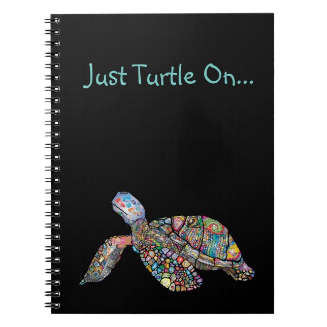 Caderno Espiral Apenas Turtle On Spiral Notebook (Frente)