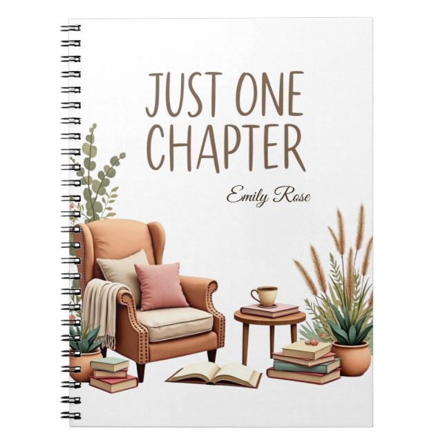 Caderno Espiral APENAS UM CAPÍTULO Personalizado (Frente)