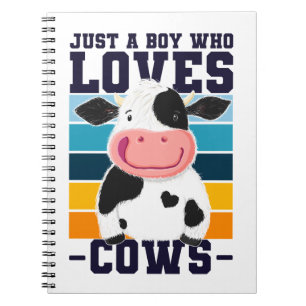 Caderno Espiral Apenas Um Menino Que Ama Vacas