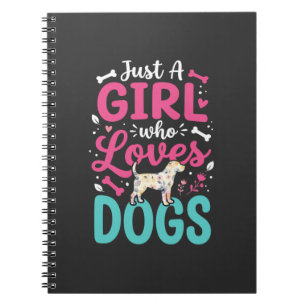 Caderno Espiral Apenas Uma Garota Que Ama Cachorros