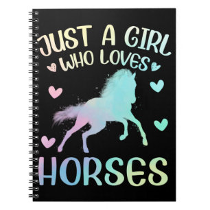 Caderno Espiral Apenas Uma Menina Que Ama Cavalo
