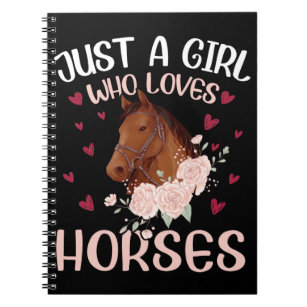 Caderno Espiral Apenas Uma Menina Que Ama Cavalos