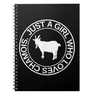 Caderno Espiral Apenas Uma Menina Que Ama Chamois Presente Para As